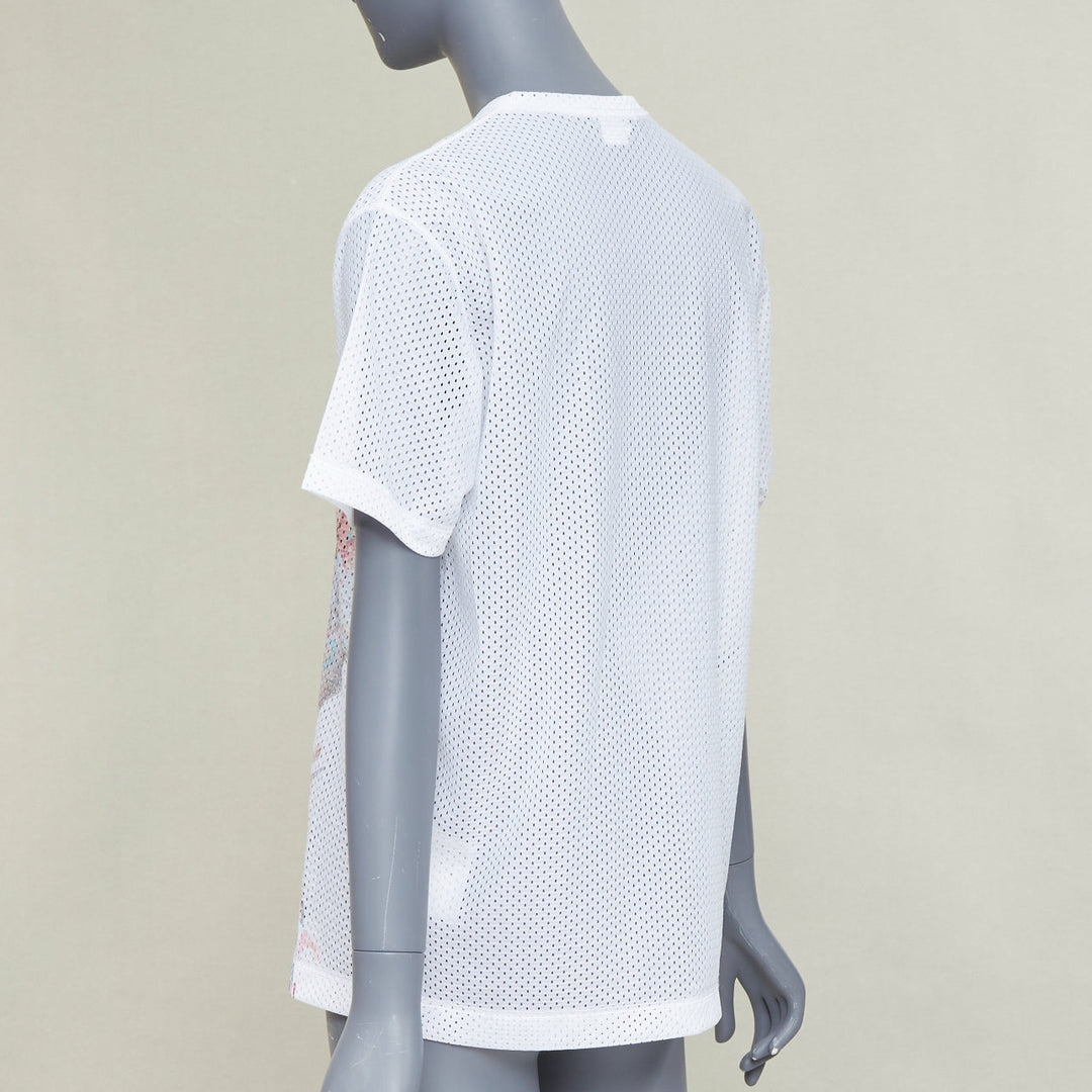 COMME DES GARCONS HOMME PLUS SS2018 Mona Luison graphic print mesh tshirt S