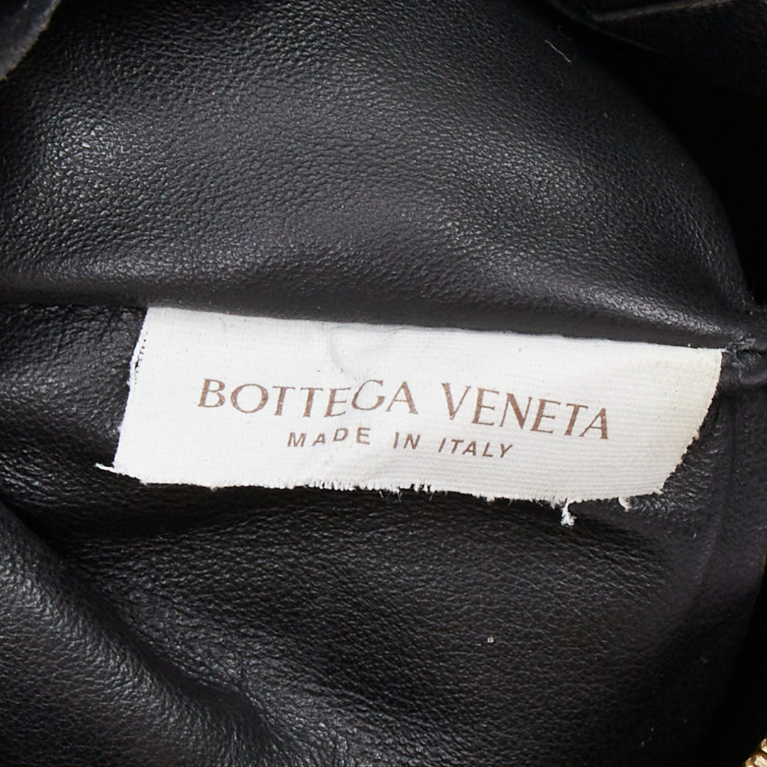 BOTTEGA VENETA 2020 Mini Jodie black Intrecciato nappa leather hobo handbag bag