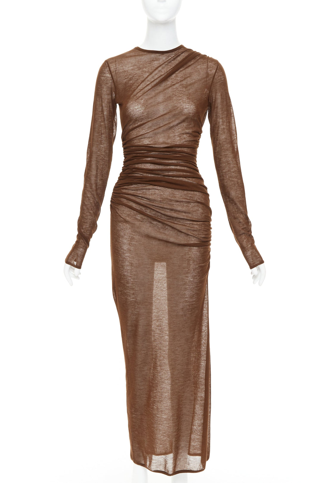 saint laurent brown dress Saint Laurent Saharienne Brown Womens Dress Saint Laurent
