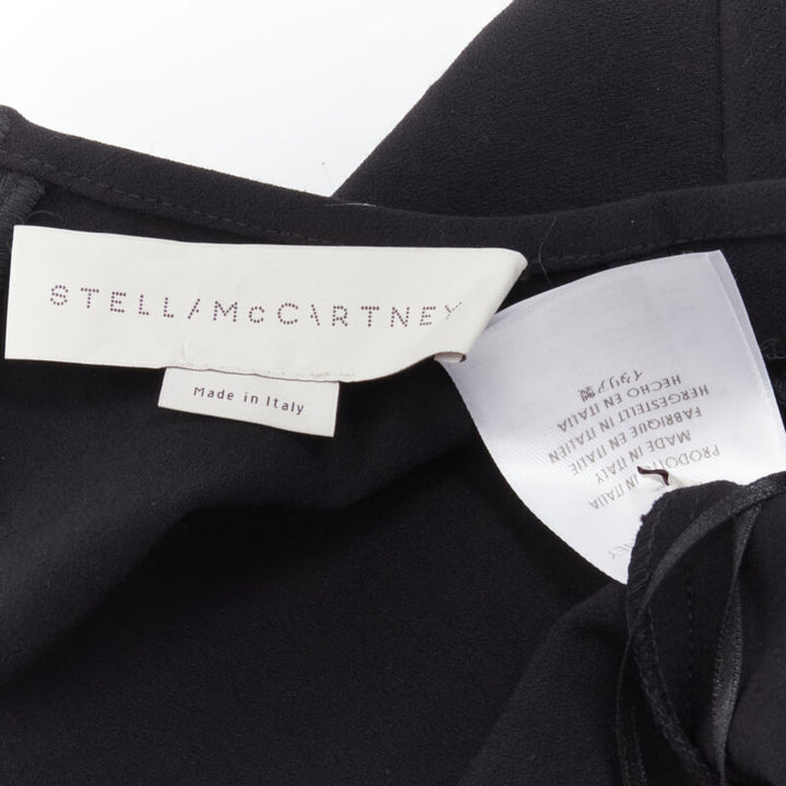 Female mannequin wearing Stella McCartney 2013 Runway Black Wool Women Cocktail Dresses in Size IT40 | Available at JHROP