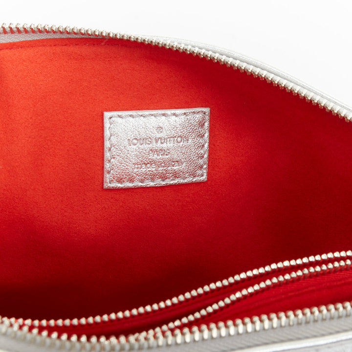 LOUIS VUITTON 2021 Runway Coussin PM silver monogram lambskin crossbody bag