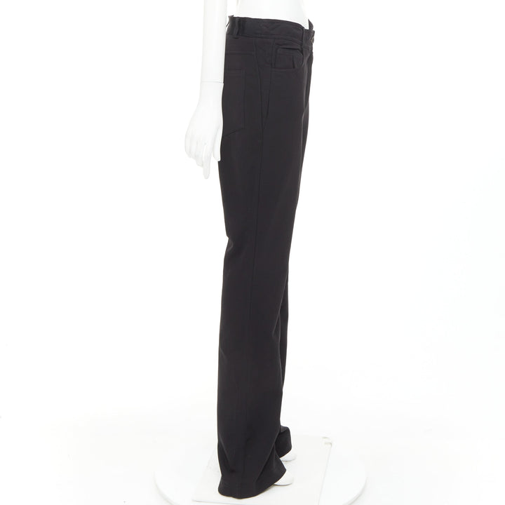 GUCCI Tom Ford mid waist topstitched pockets minimal flare pants IT40 S