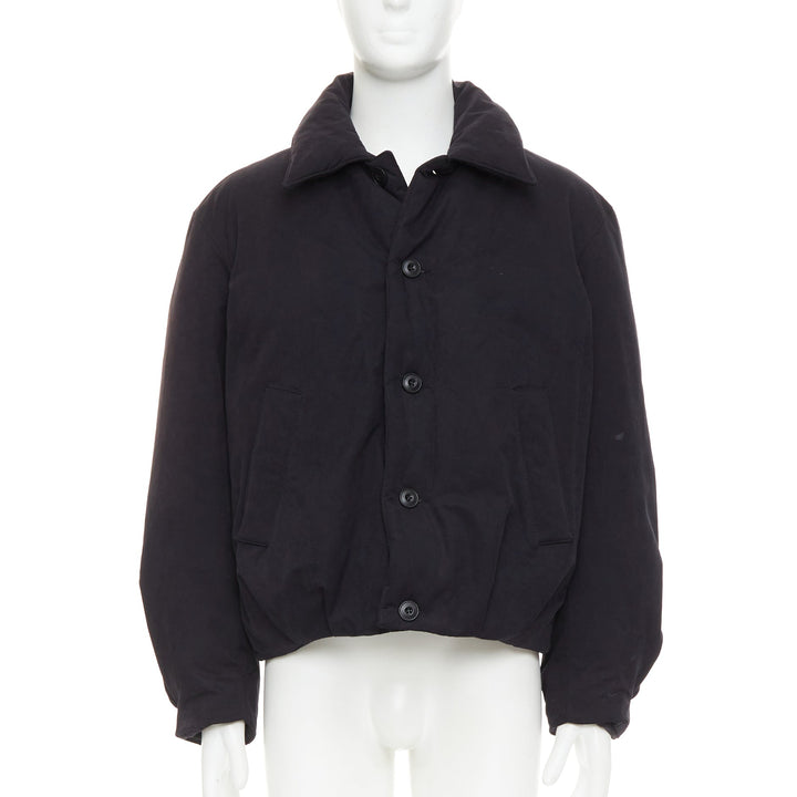 COOR Korea Minimal Cara black cotton blend duck down feather puffer jacket M
