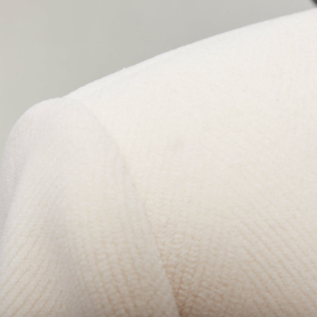 SAINT LAURENT 2023 Runway ocru chevron wool Extreme Power shoulder blazer OS