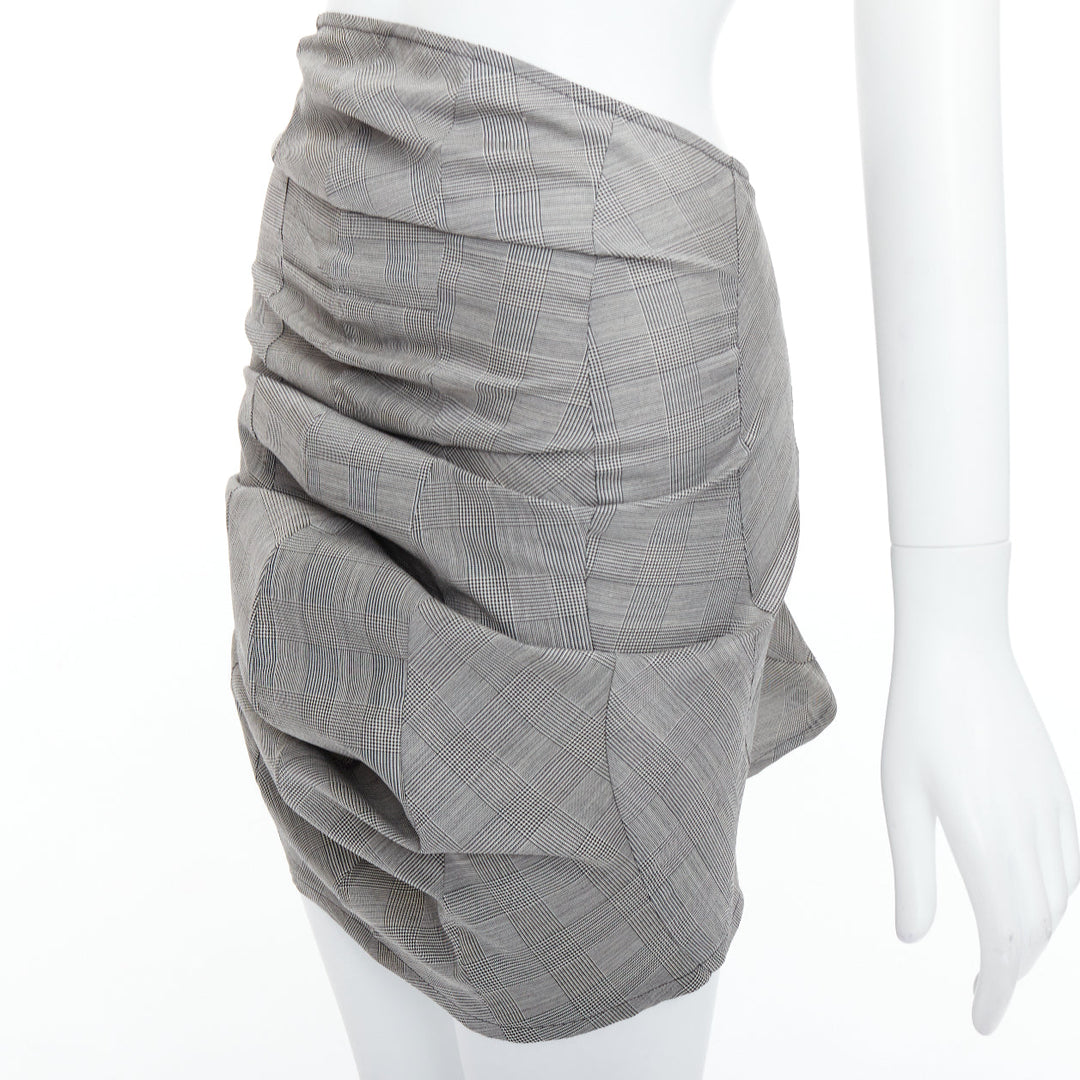 JUNYA WATANABE 2009 3D curved cut deconstructed ruched skirt XS