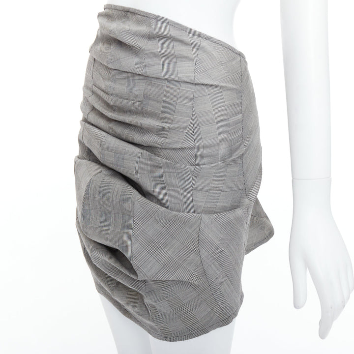 Female mannequin wearing Junya Watanabe 2009 Grey Wool Women Skirt in Size  XS | Available at JHROP