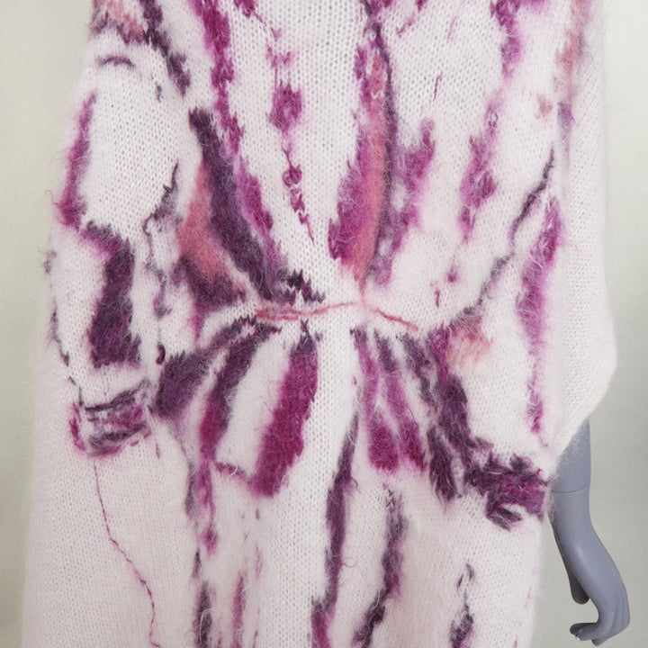 rare RAF SIMONS 2022 Philippe Vandenberg Hand Embroidered Painting Cape scarf