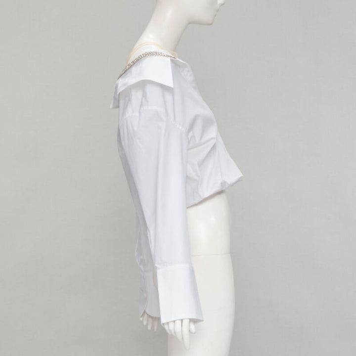 Female mannequin wearing Alexander Wang White Feels like cotton Women Top in Size  | Available at JHROP