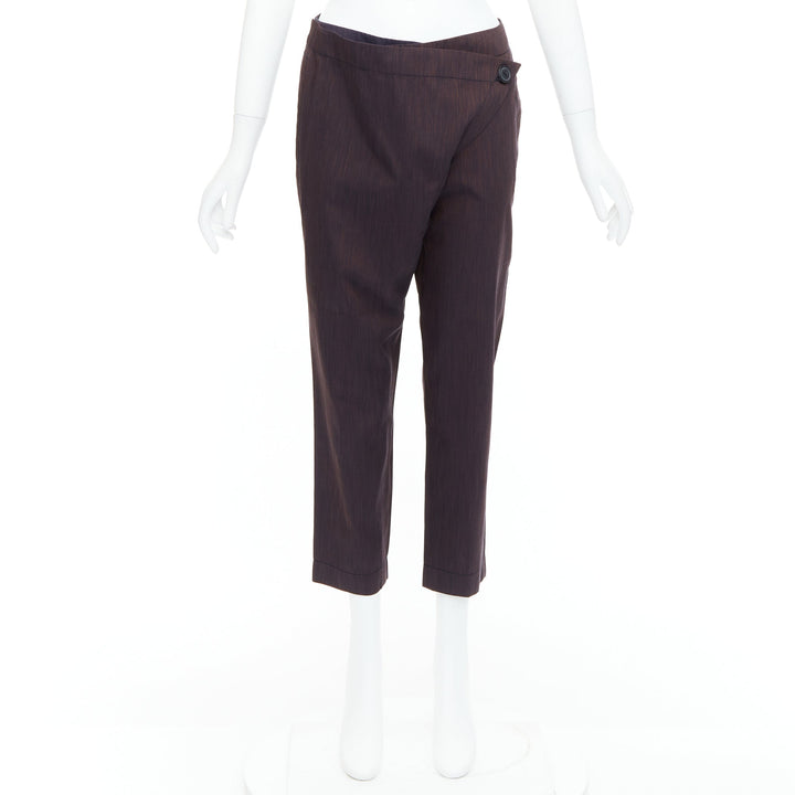 VIVIENNE WESTWOOD Anglomania brown asymmetric foldover harem pants IT40 S