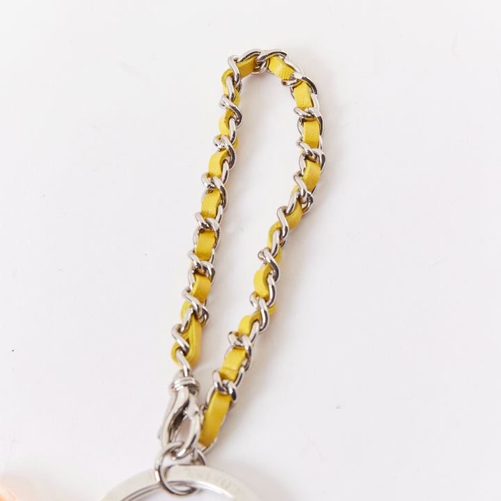 CHANEL 07P multicolor resin No.5 perfume camellia camellia keychain bag charm