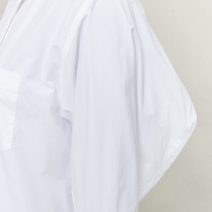 ACNE STUDIOS 2017 Bai Soft Pop white cotton 3D exaggerated sleeves shirt FR34 XS