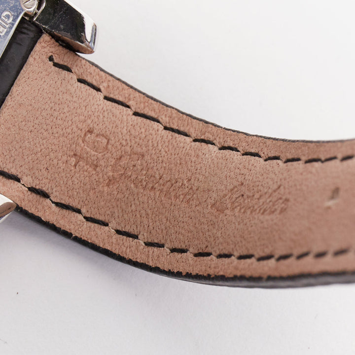 GIRARD PERREGAUX Richeville diamond bezel steel case tonneau quartz watch