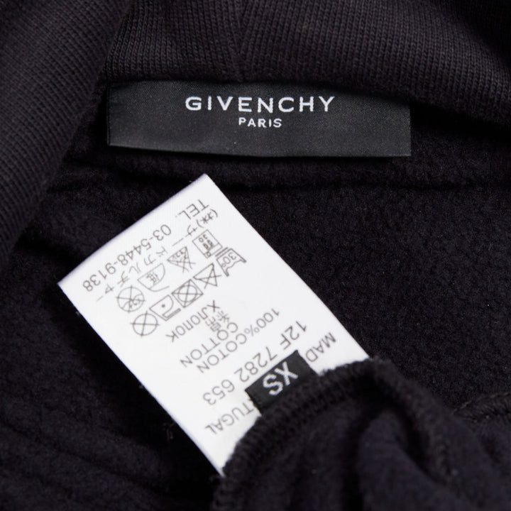 GIVENCHY Riccardo Tisci 2012 Rottweiler cotton hoodie sweatshirt XS