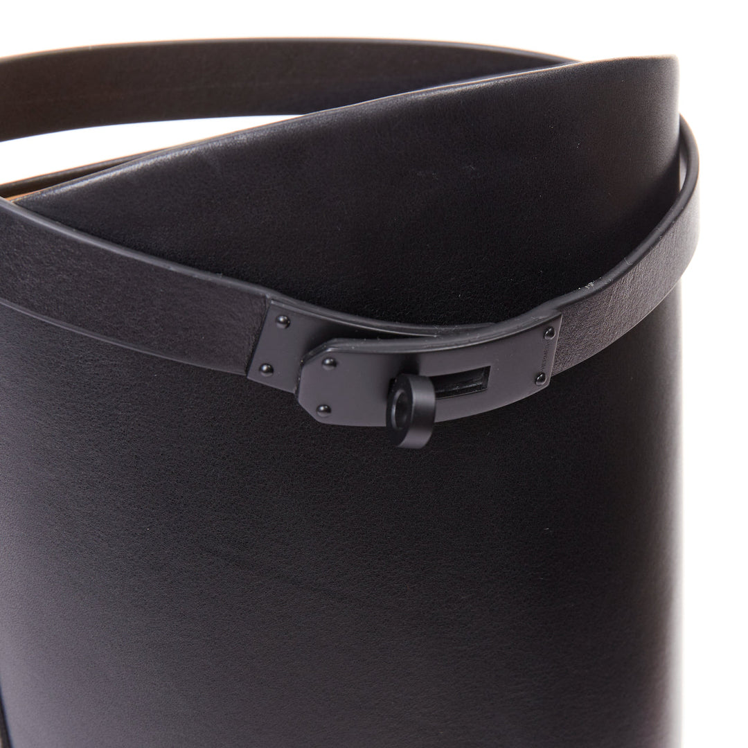 HERMES Jumping So Black calfskin leather matte hardware tall riding boots EU38