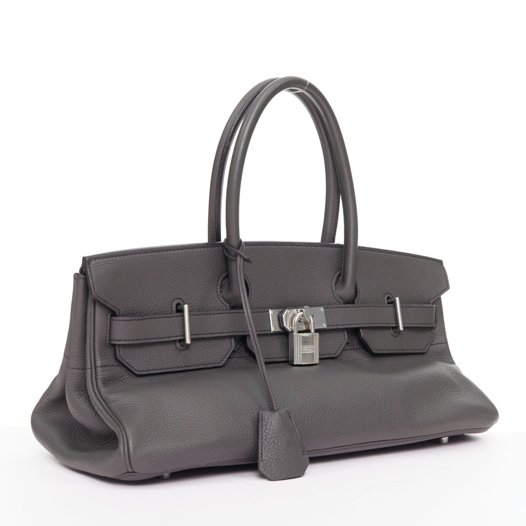 HERMES Special Order HSS JPG Birkin 42 Graphite matte palladium shoulder bag