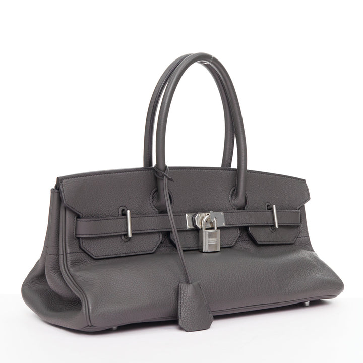 HERMES Special Order HSS JPG Birkin 42 Graphite matte palladium shoulder bag