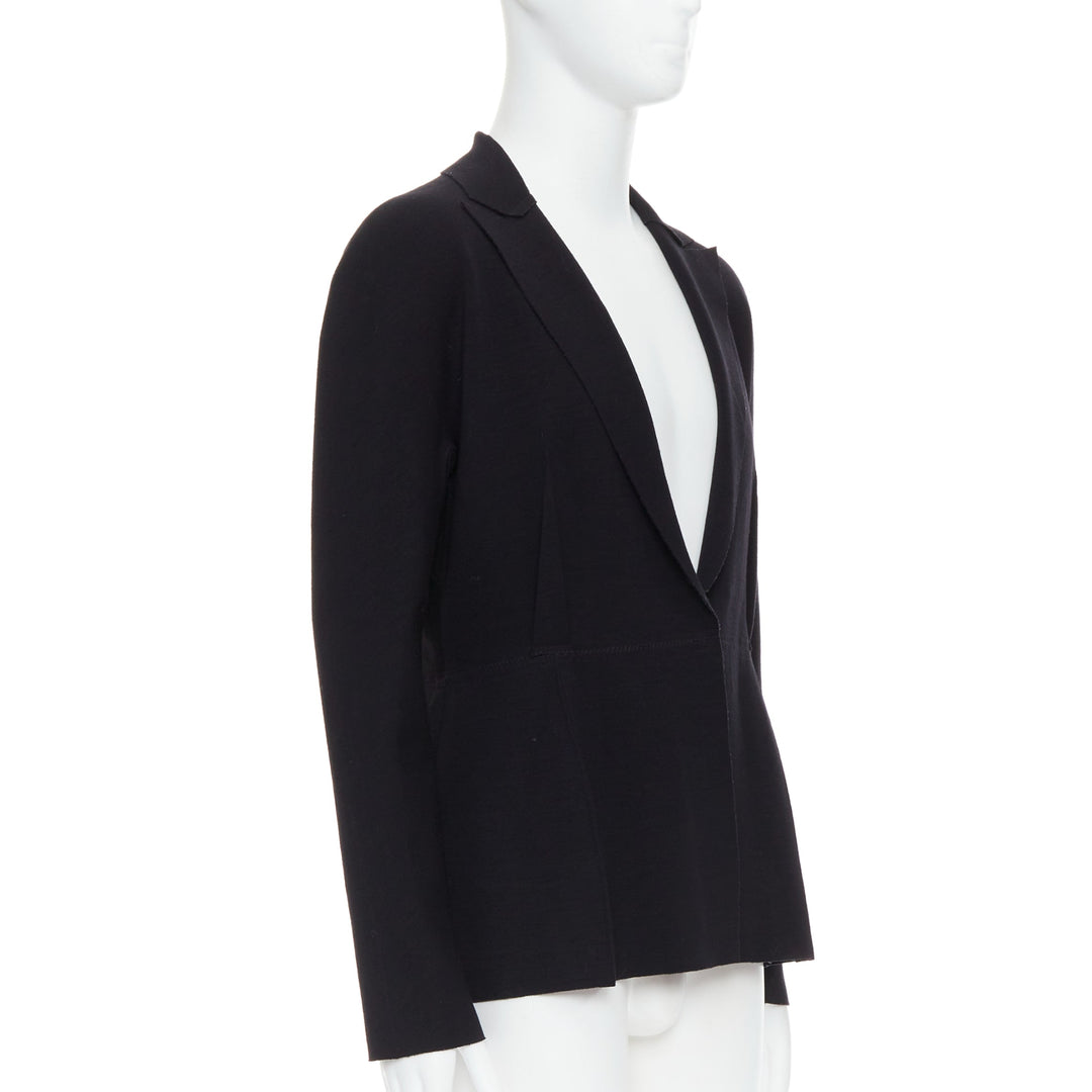 Male mannequin wearing Lanvin by Alber Elbaz 2016 Black Wool Men Blazers in Size EU44 | Available at JHROP