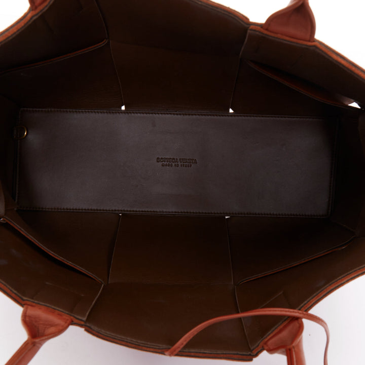 BOTTEGA VENETA Daniel Lee Arco Medium brick rust red  leather maxi tote bag