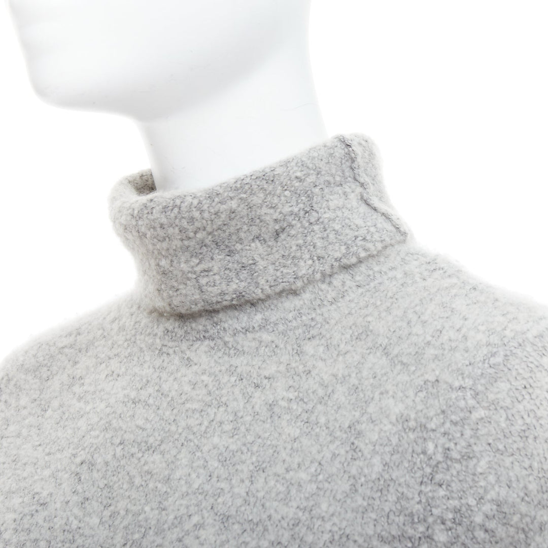 CLUB MONACO 100% cashmere grey turtleneck long sweater XS