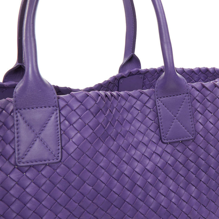 BOTTEGA VENETA 2009 Cabat Medium purple Intrecciato nappa leather tote bag