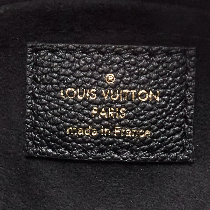 LOUIS VUITTON Papillon BB Giant Empreinte black nude small crossbody duffle bag