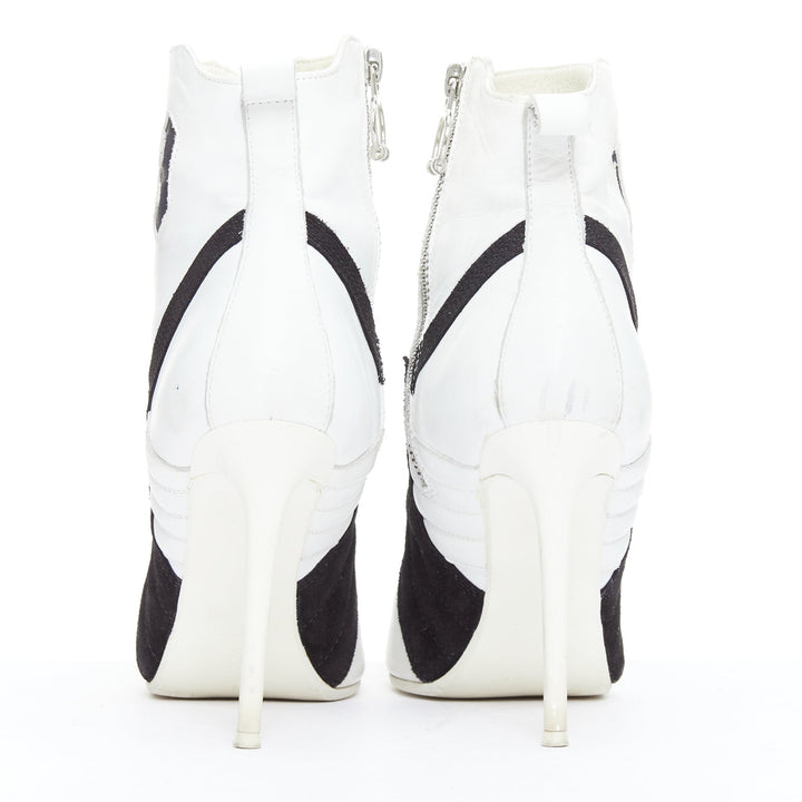 PUMA FENTY Rihanna white black leather 13 pointy sneaker booties EU38