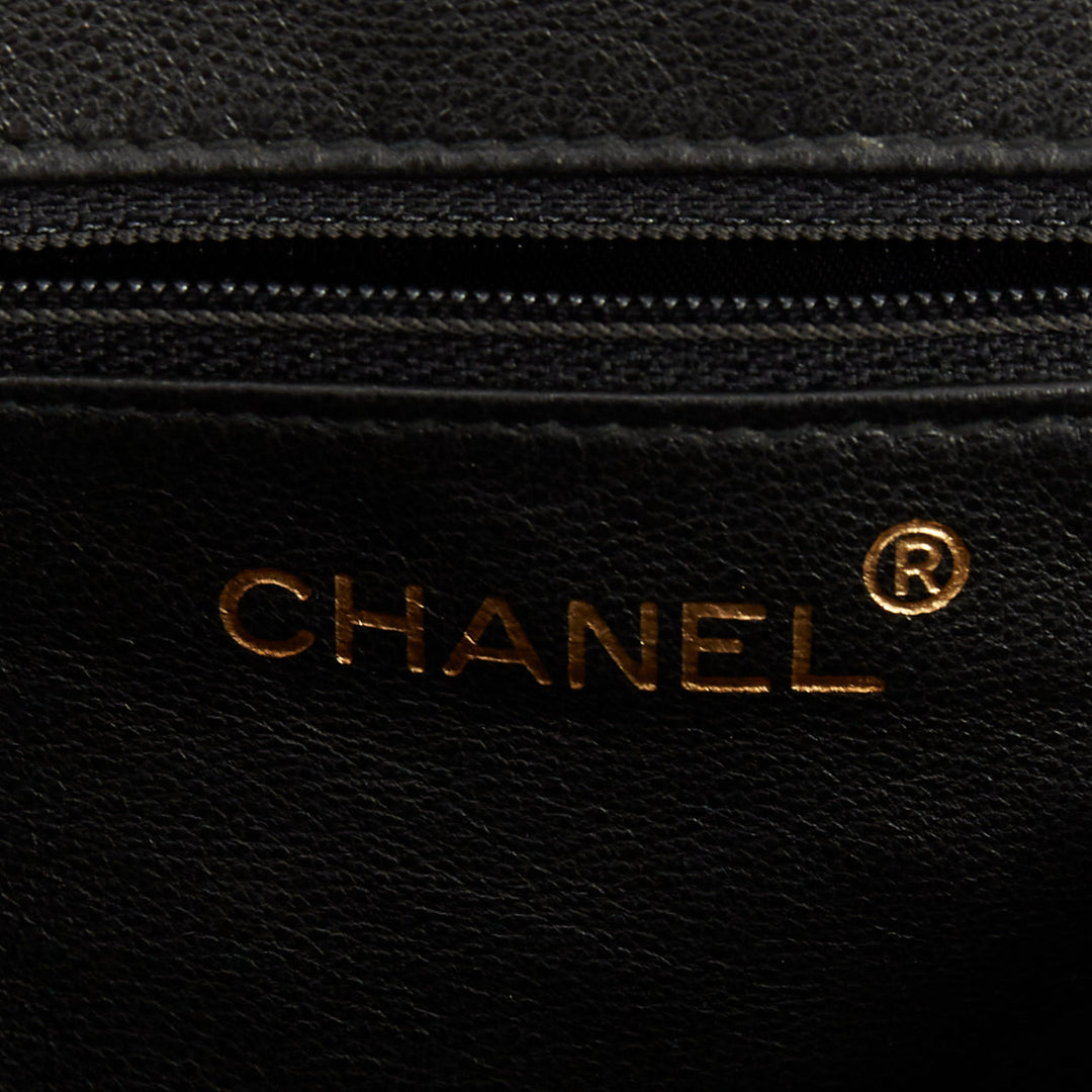 CHANEL 1998 Vintage kiss lock purple suede embroidered cc chain clutch bag