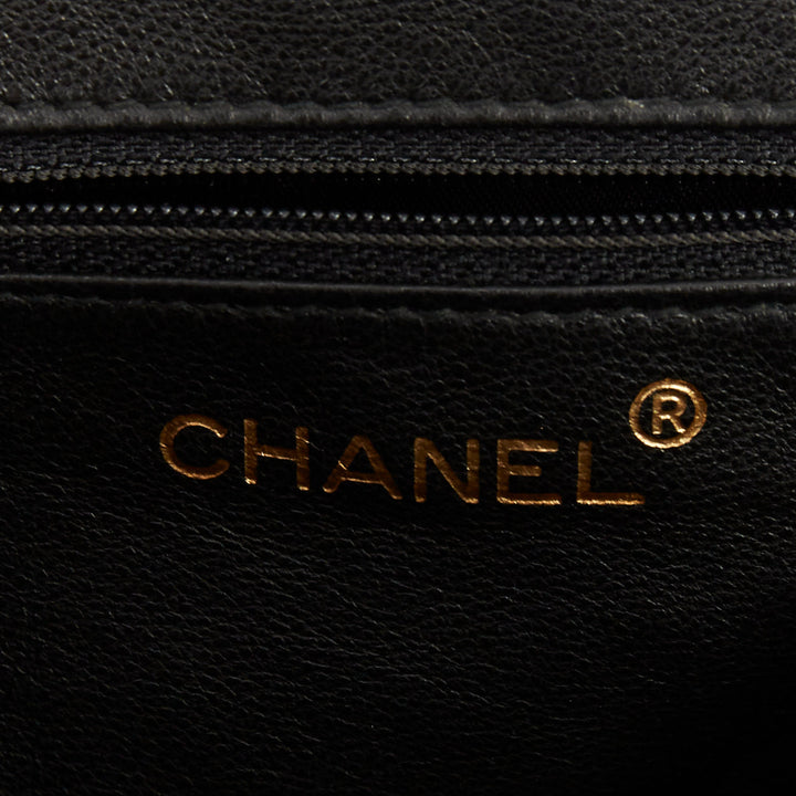 CHANEL 1998 Vintage kiss lock purple suede embroidered cc chain clutch bag