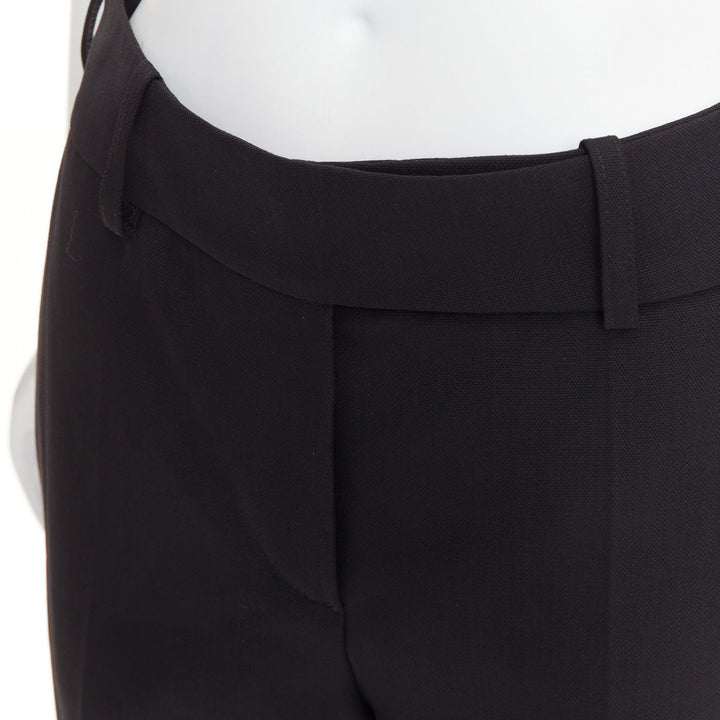 ALEXANDRE VAUTHIER COUTURE SS2025 black darted back straight leg trousers pants