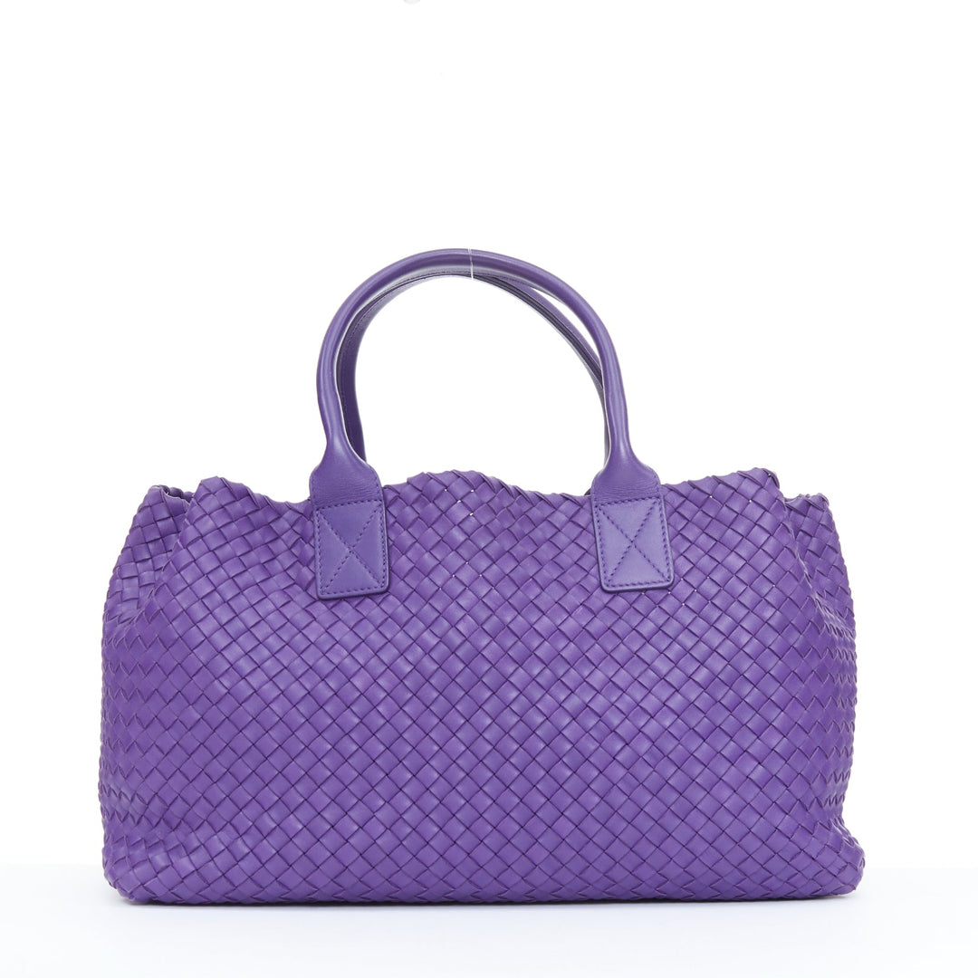 BOTTEGA VENETA 2009 Cabat Medium purple Intrecciato nappa leather tote bag