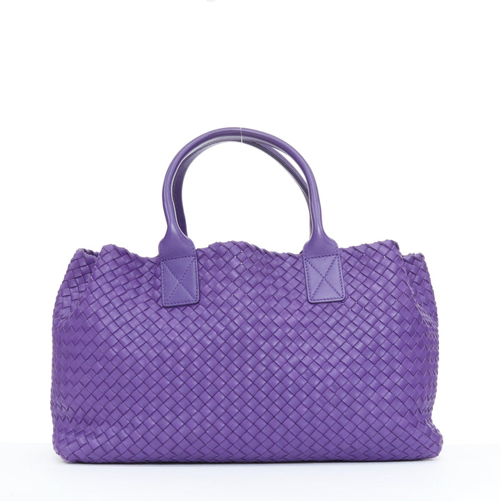 BOTTEGA VENETA 2009 Cabat Medium purple Intrecciato nappa leather tote bag