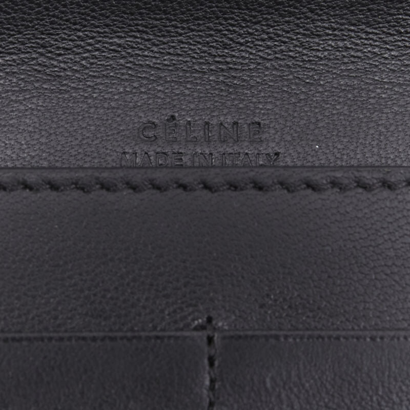 OLD CELINE Phoebe Philo natural scaled leather double flap portfolio clutch bag