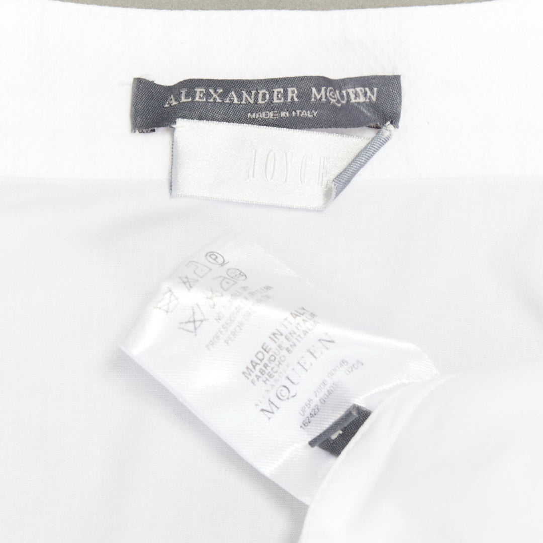 ALEXANDER MCQUEEN 2006 tailored long sleeve spread collar cotton shirt IT42 M