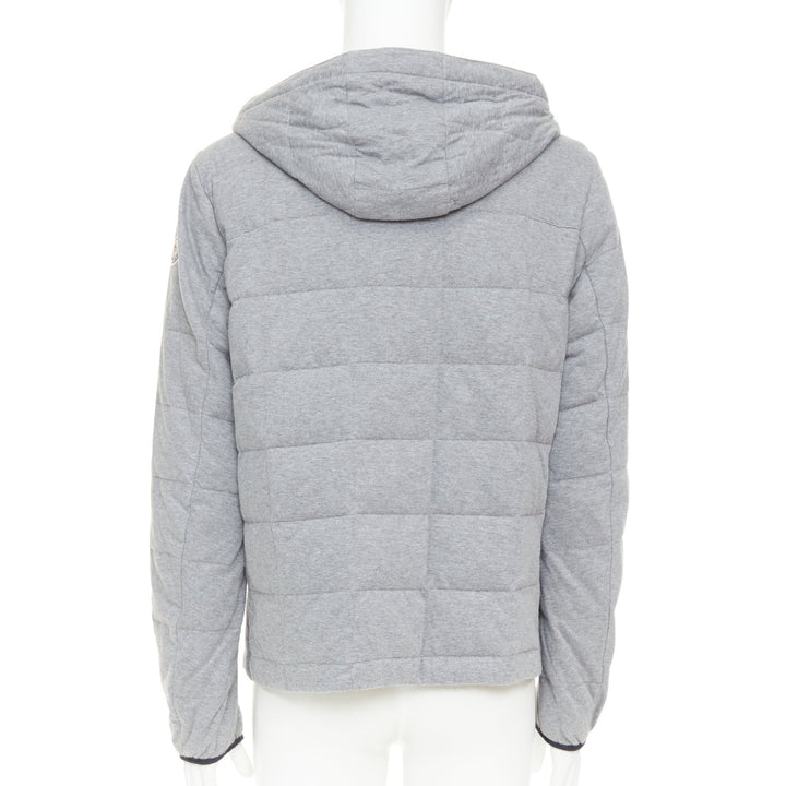 MONCLER Leford Giubbotto Norme Afnor G32-003 grey cotton padded jacket Sz.3 L
