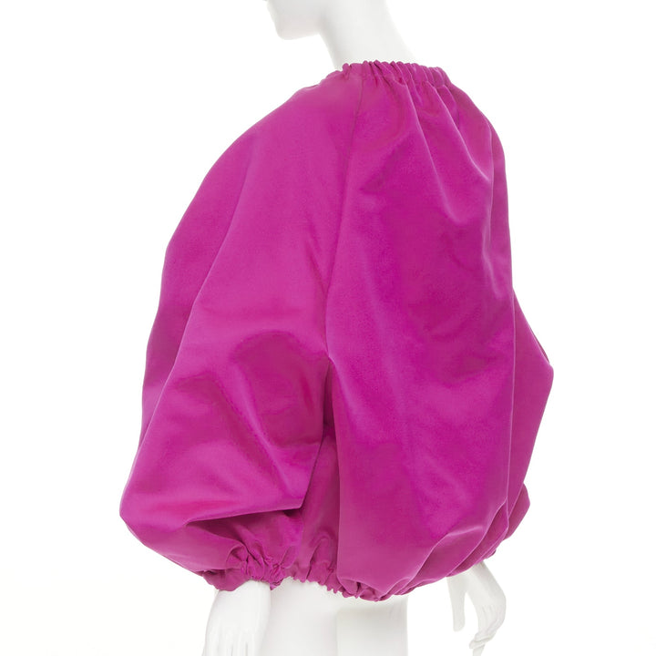 AZ FACTORY 2021 Switchwear Duchesse Balloon fuchsia pink satin jacket S