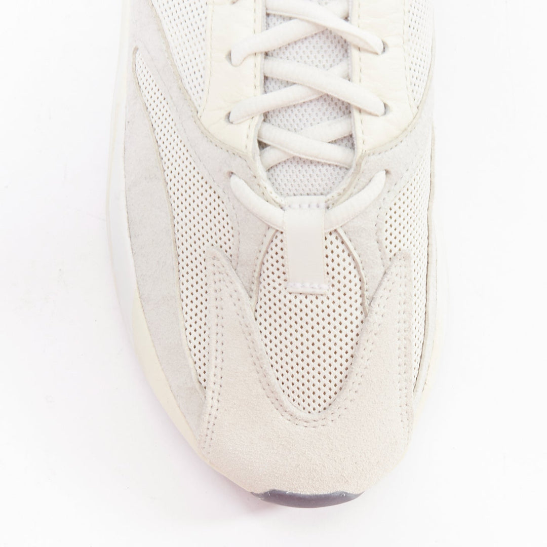 YEEZY Boost 700 Analog cream leather mesh patchwork dad sneakers