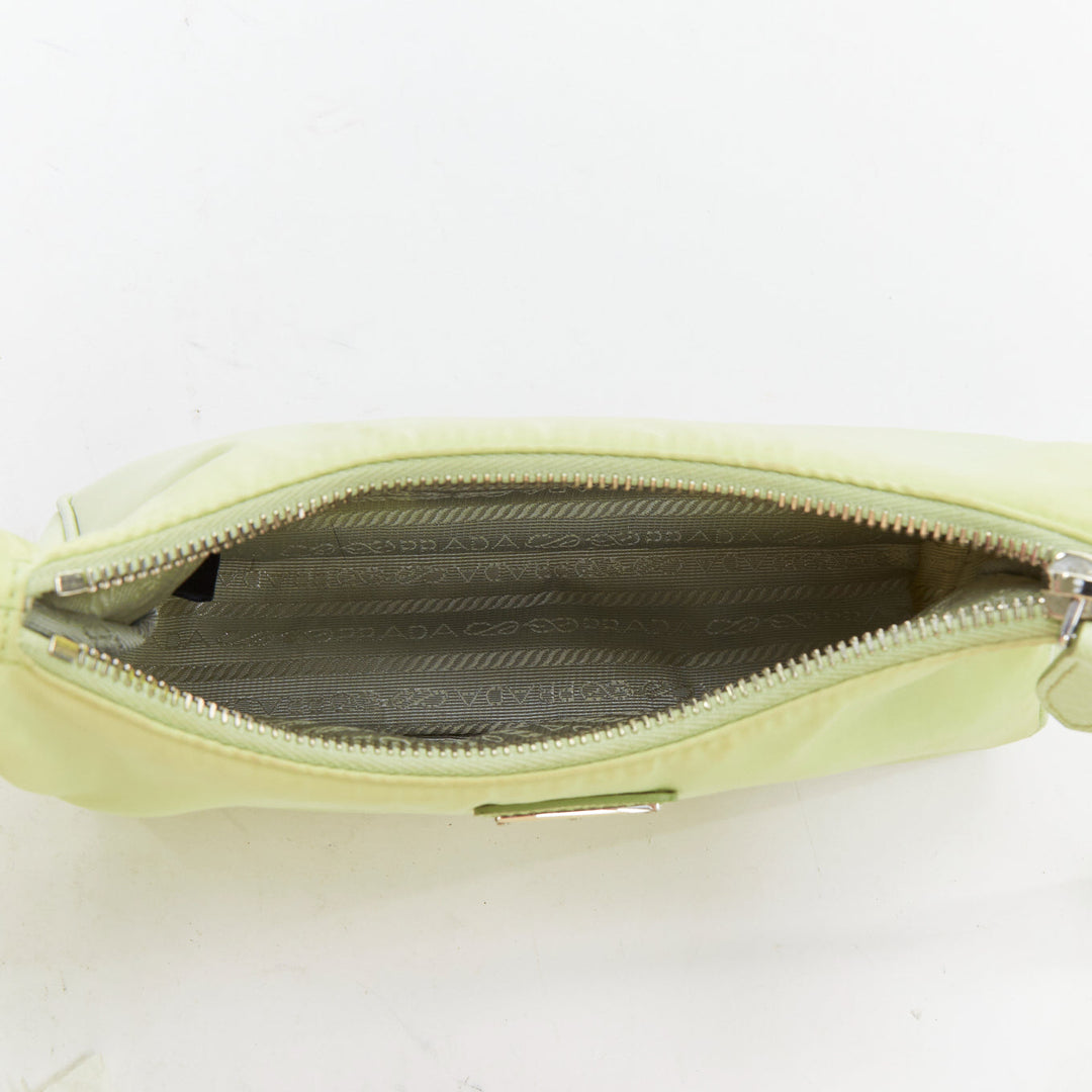 PRADA Re-edition 2005 Re-nylon Trio mint green nylon crossbody bag