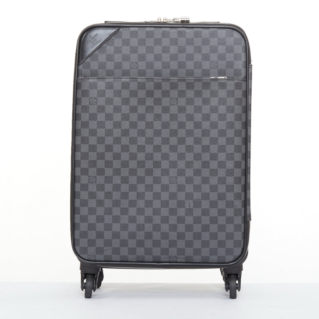 LOUIS VUITTON Damier Cobalt Pegase Legere Business 55 rolling travel luggage