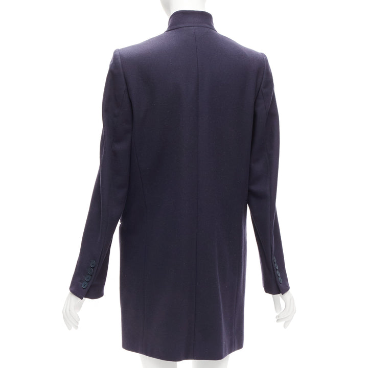 STELLA MCCARTNEY 2013 Bryce navy wool cashmere longline blazer coat IT42 M