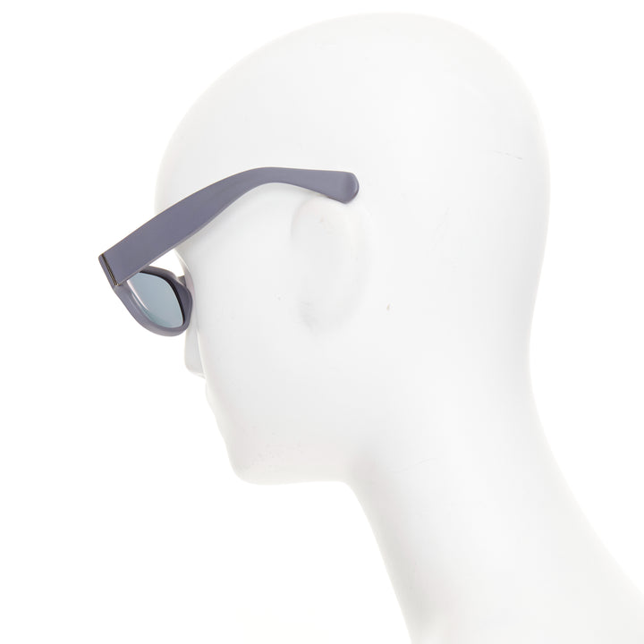 LINDA FARROW LUXE LFL-24-3 matte grey acetate silver grey lenses sunglasses