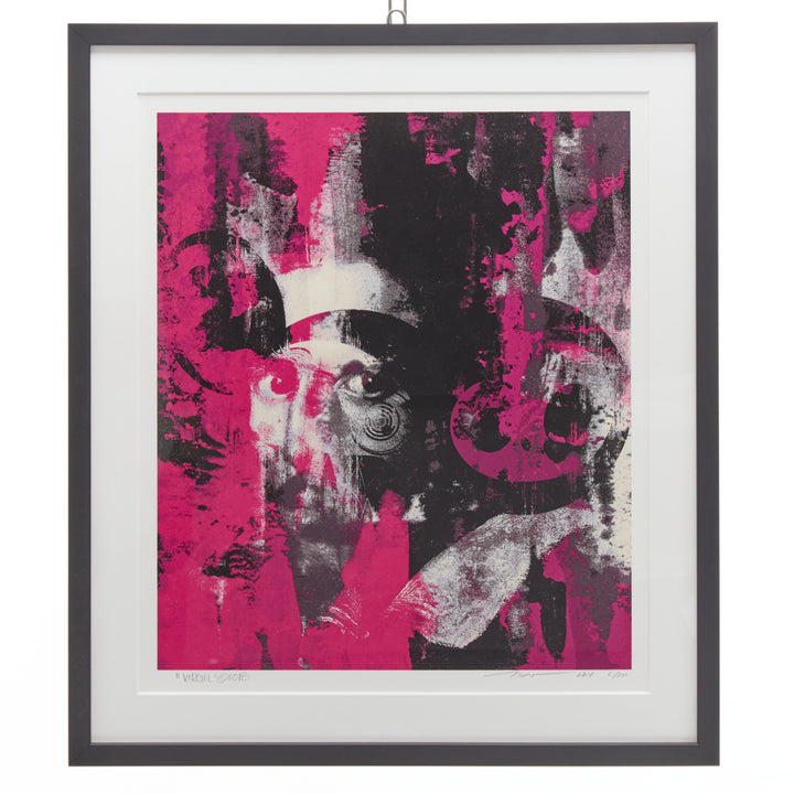 TAKASHI MURAKAMI VIRGIL ABLOH Glance Past The Future 2018 2/300 Black Framed