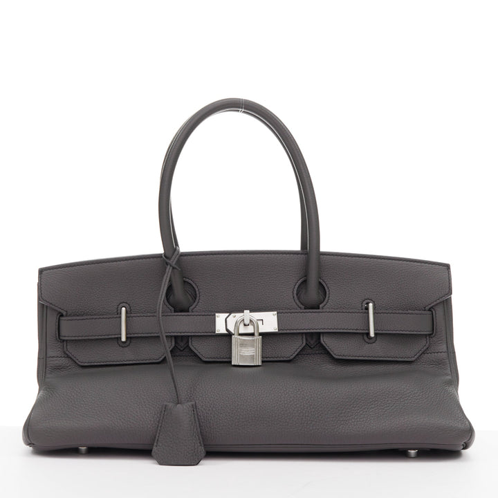 HERMES Special Order HSS JPG Birkin 42 Graphite matte palladium shoulder bag