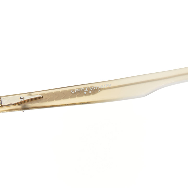 GENTLE MONSTER 2025 BOLD Odd IC3 ivory acetate blue lens oval sunglasses