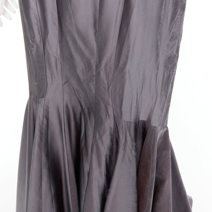 rare GUY LAROCHE COUTURE 2006 Vintage Runway lace mermaid gown dress IT38 XS