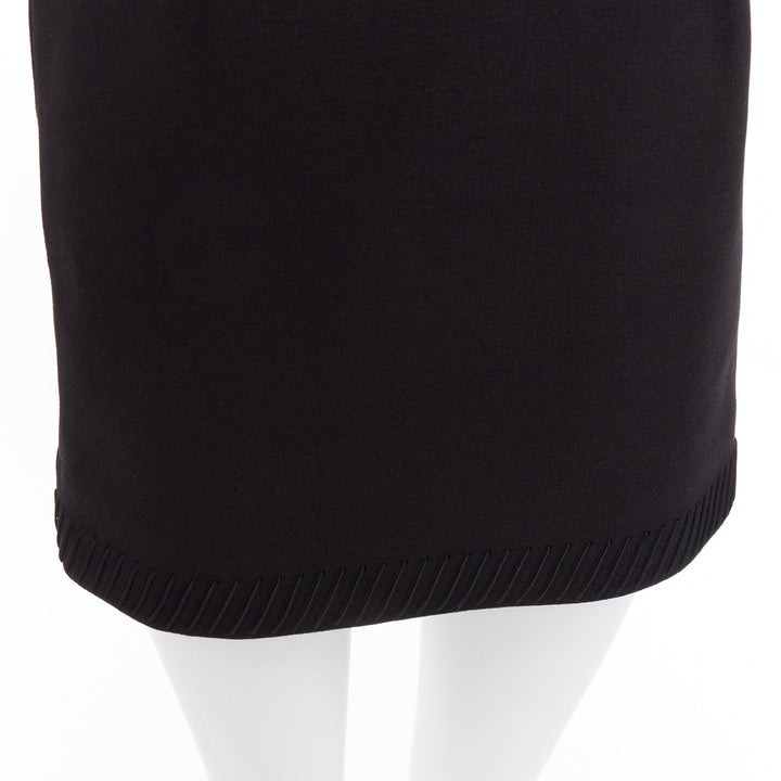 CAMILLA AND MARC Stella black rope applique cold shoulder mini dress UK6 XS