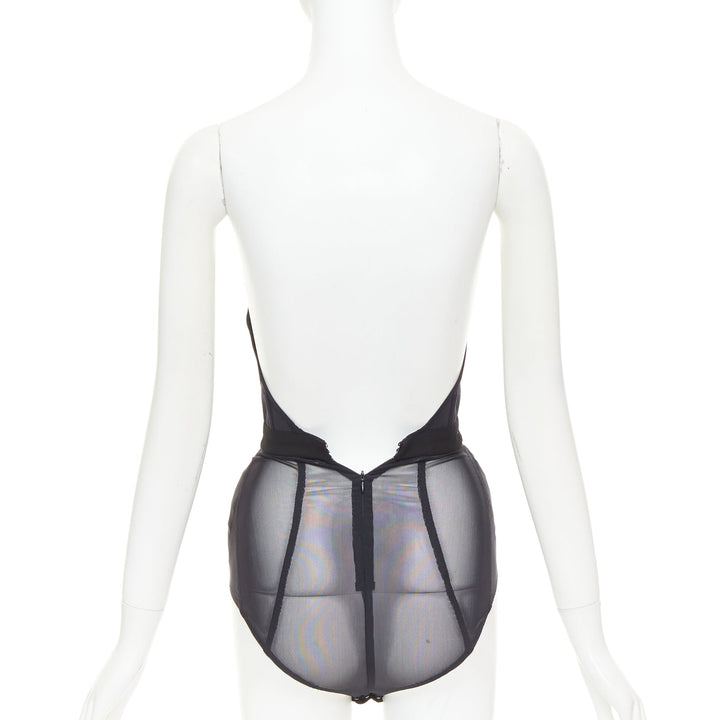 ALEXANDRE VAUTHIER angular bustline padded hip boned corset bodysuit