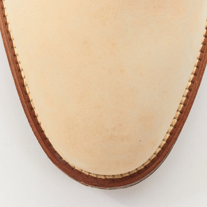 HERMES Jumping Supple light beige suede PHW Kelly buckle riding boots EU37
