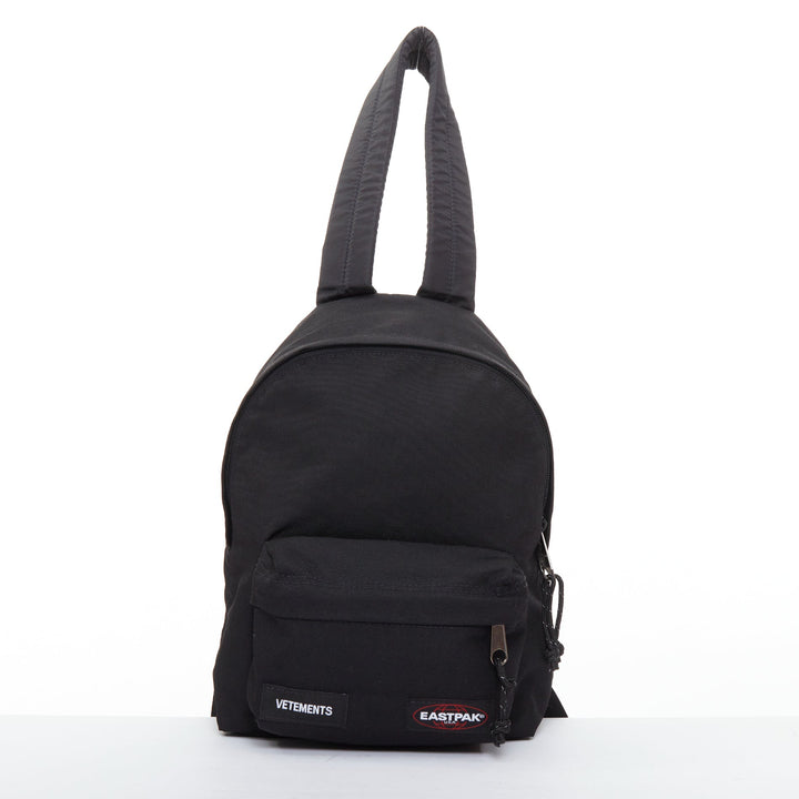 VETEMENTS EASTPAK 2017 black logos long strap mini backpack bag