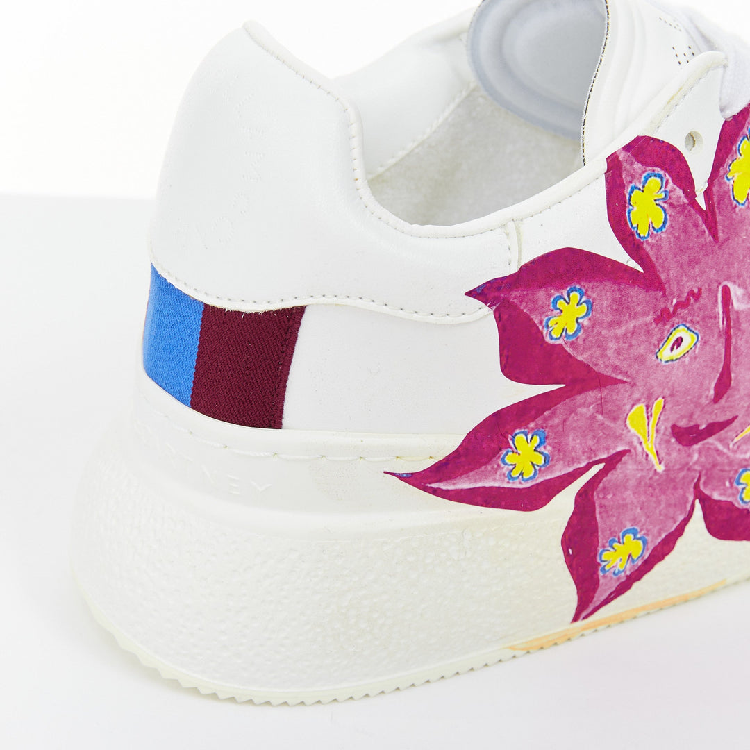 STELLA MCCARTNEY Myfawnwy Loop Sun white vegan chunky graphics sneakers EU38