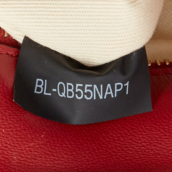 VALENTINO runway Candystud Rosso red quilted lambskin leather top handle bag